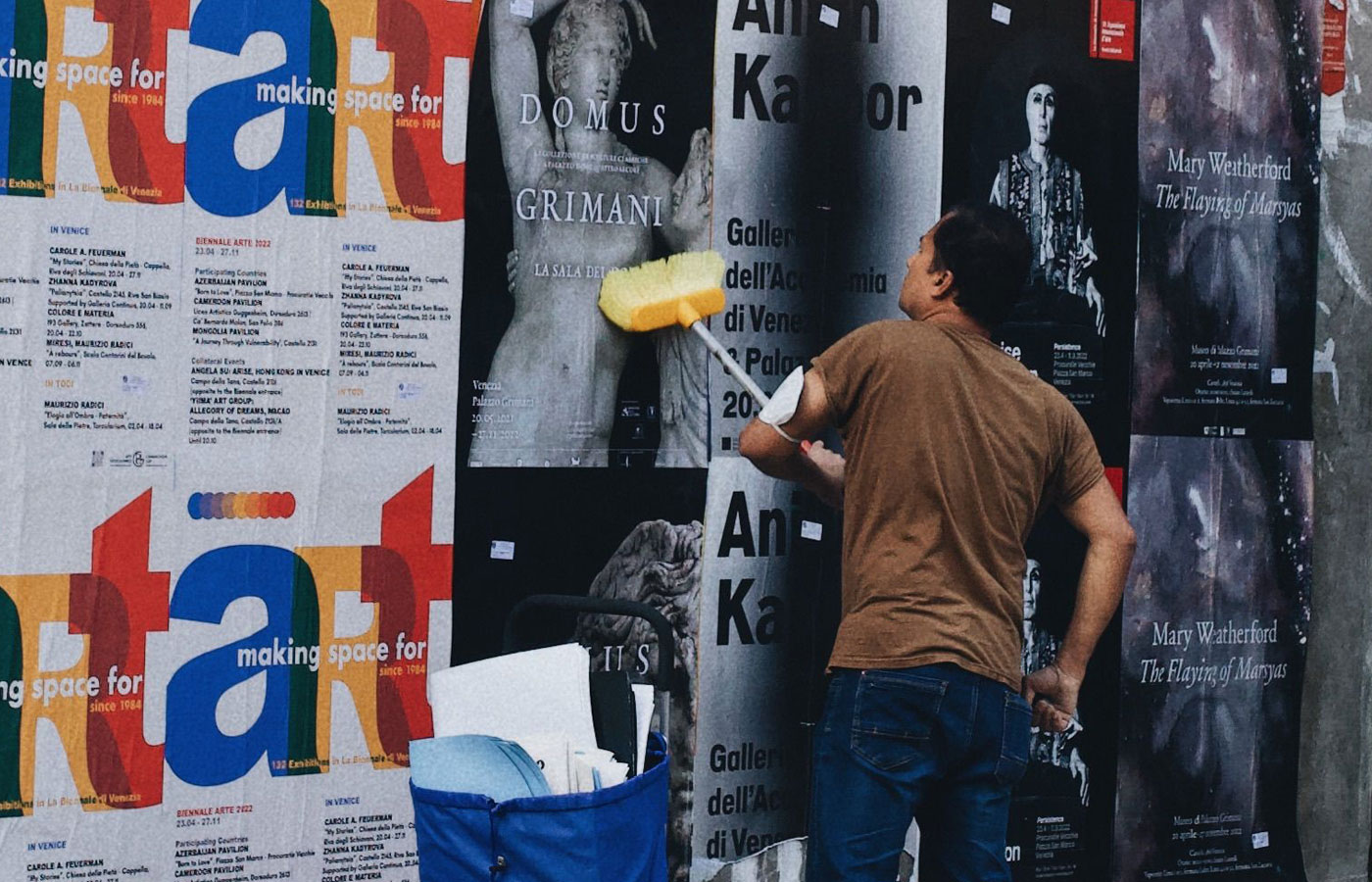 Dedicated wheatpaste poster installation street teams in Nashville