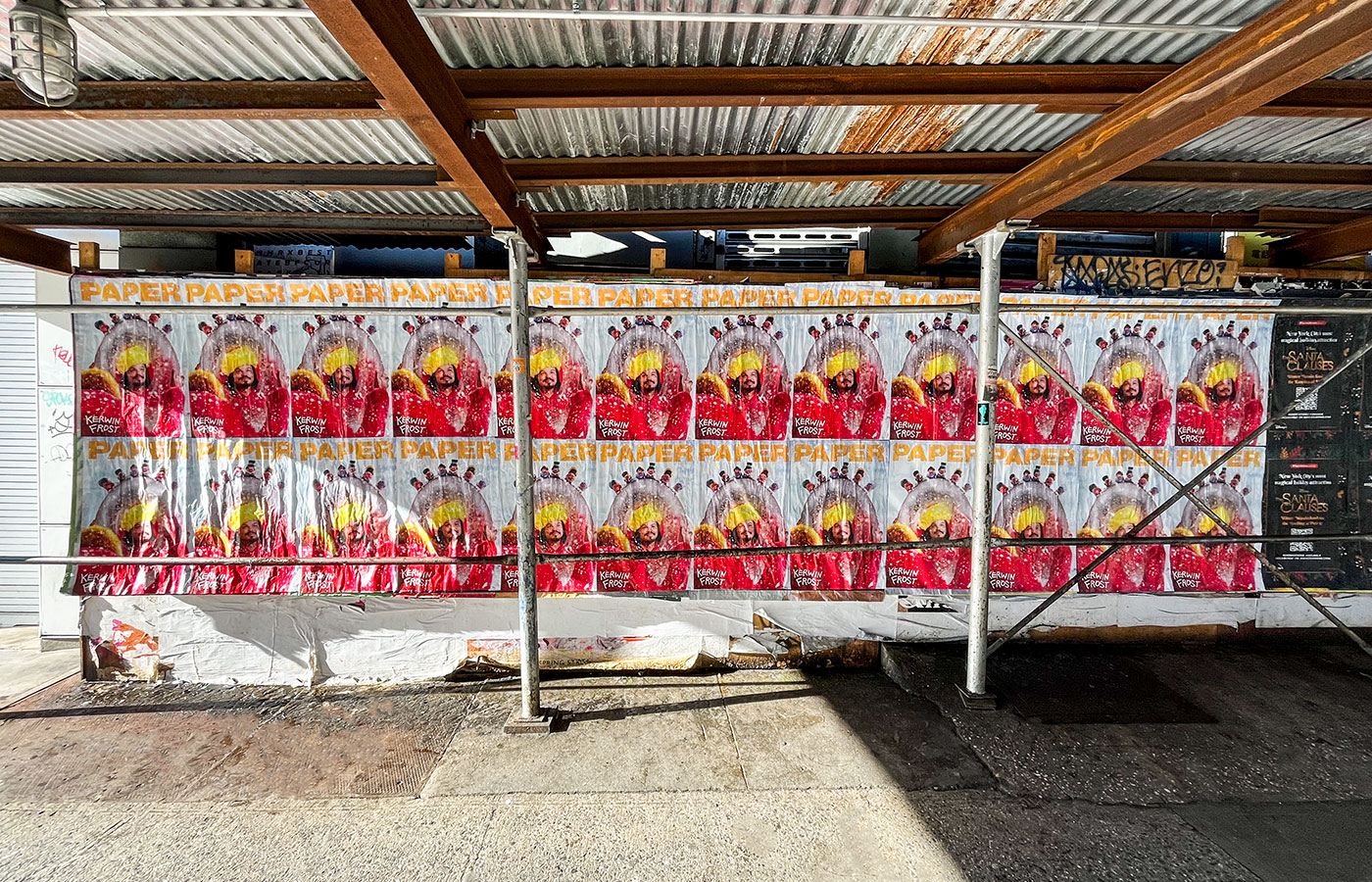 Wheatpasting Nashville - street poster takeover for Kerwin Frost and PAPER magazine