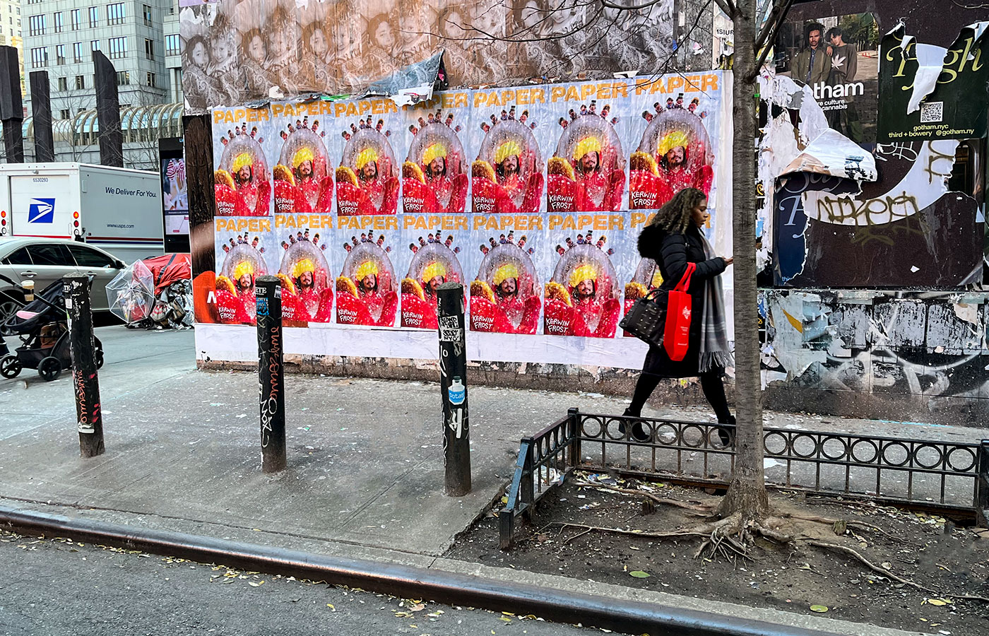 Wheatpasting Nashville - wild posting campaign for Kerwin Frost and PAPER magazine
